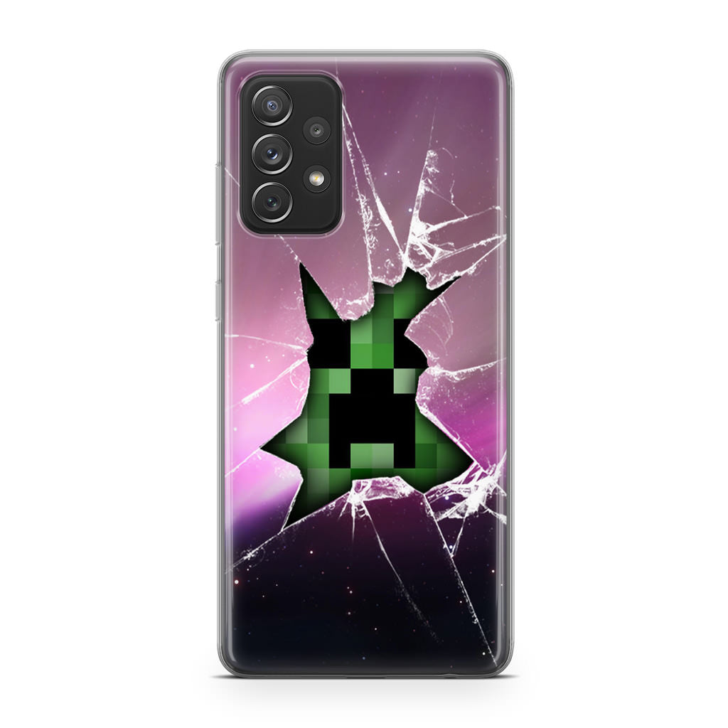 Creeper Glass Broken Violet Galaxy A23 5G Case