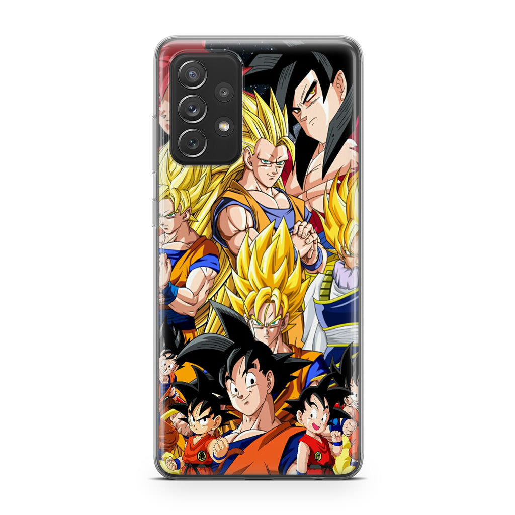 Dragon Ball Z Son Goku Transformation Galaxy A53 5G Case