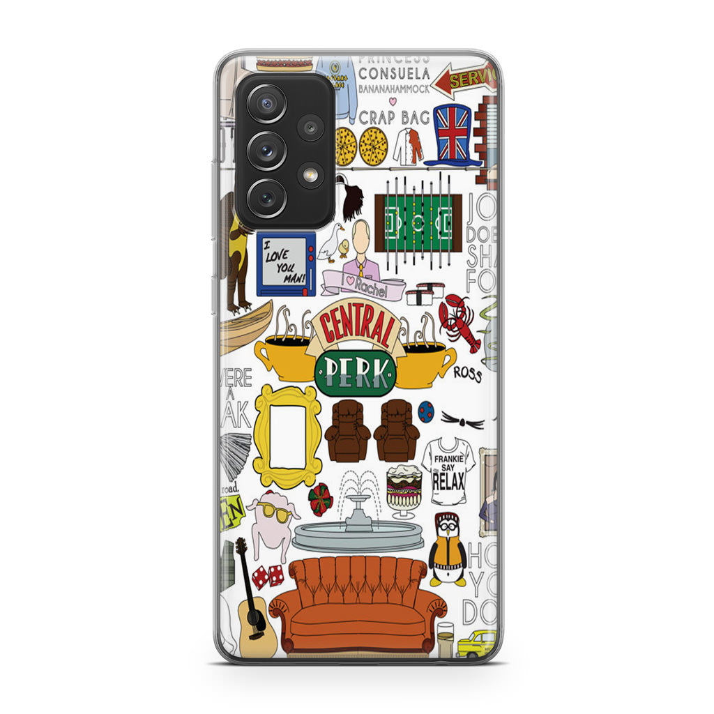 Friends TV Show Central Perk Sticker Galaxy A53 5G Case