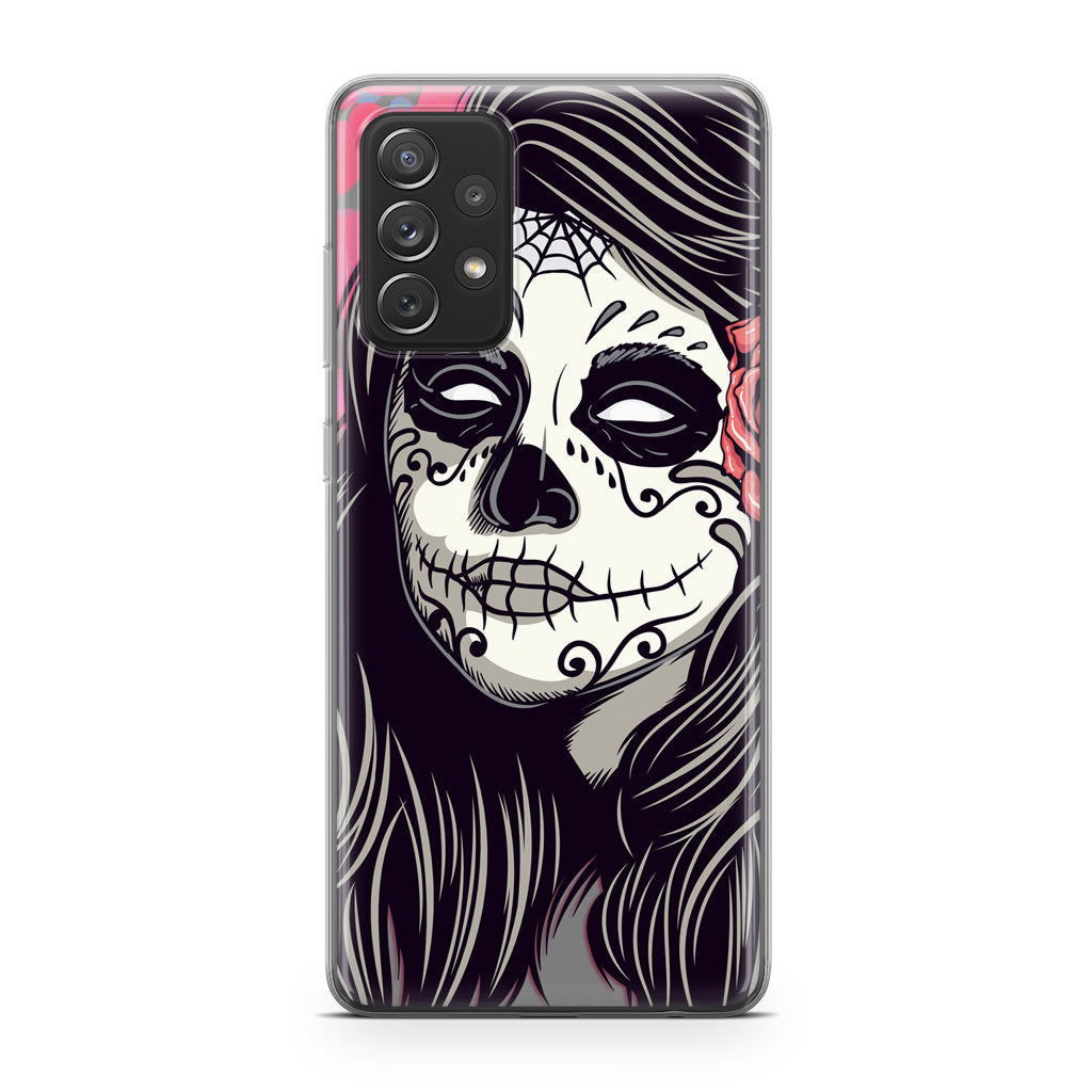 Girl Skull Flower Galaxy A23 5G Case