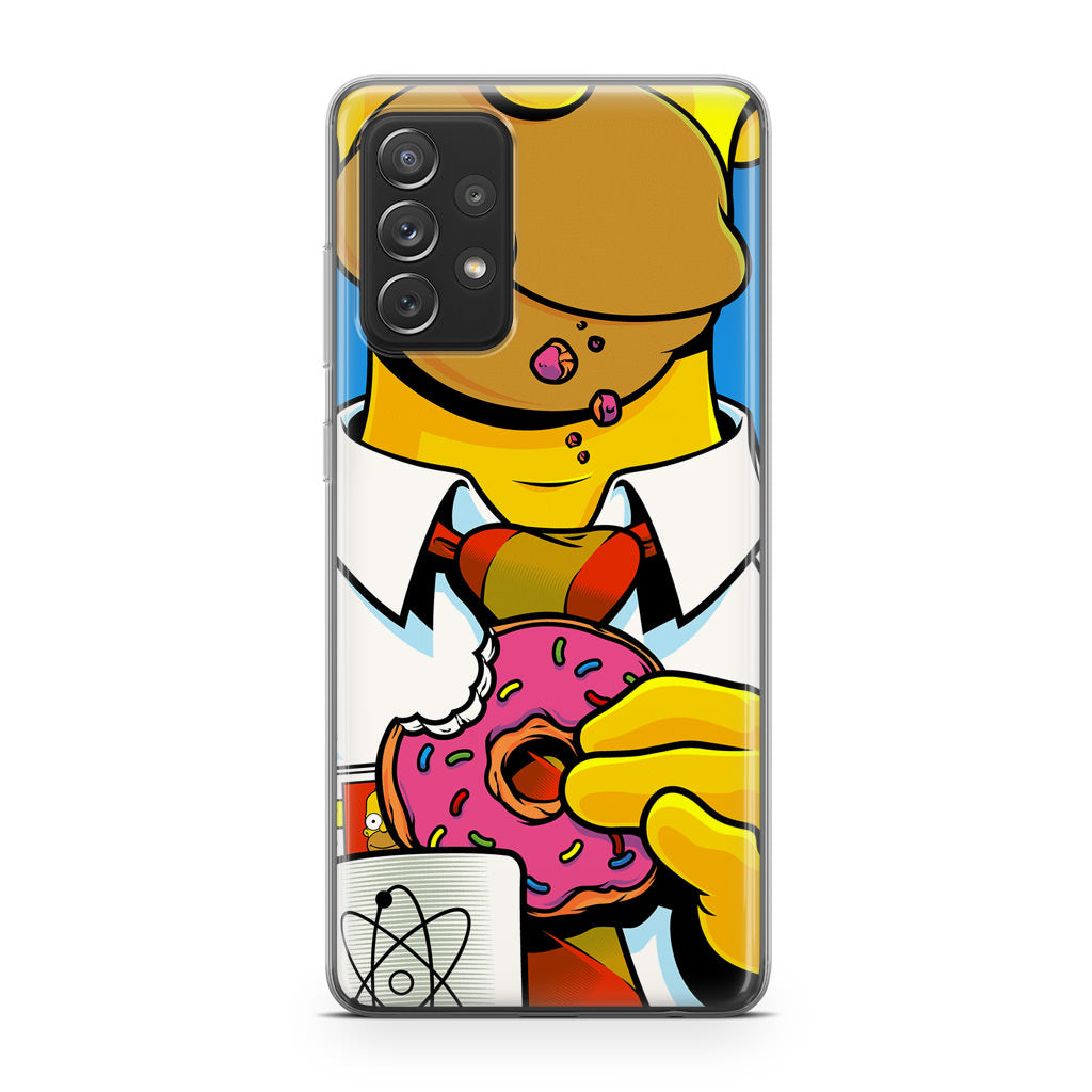 Homer Eats Donut Galaxy A32 / A52 / A72 Case