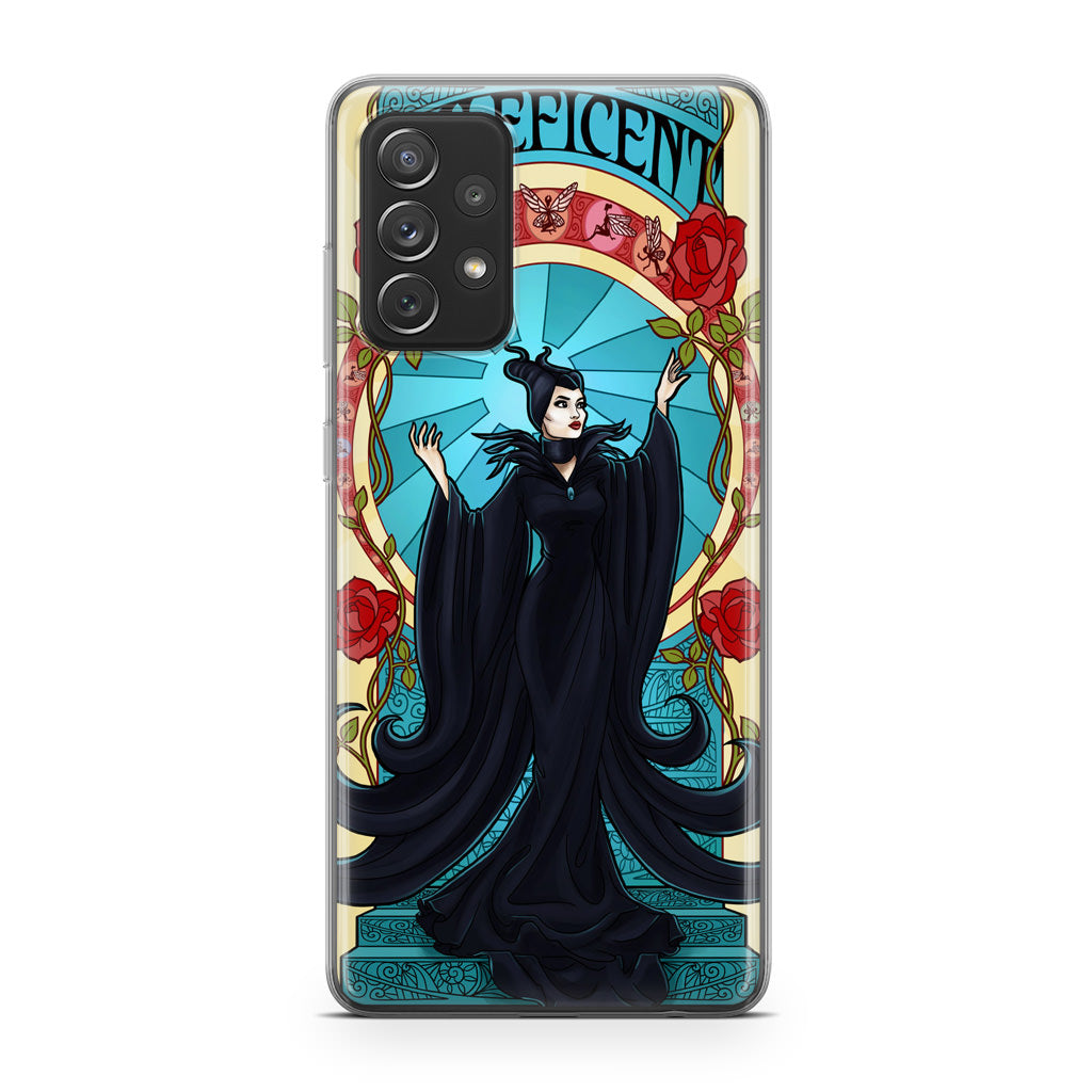 Maleficent With Flower Galaxy A32 / A52 / A72 Case