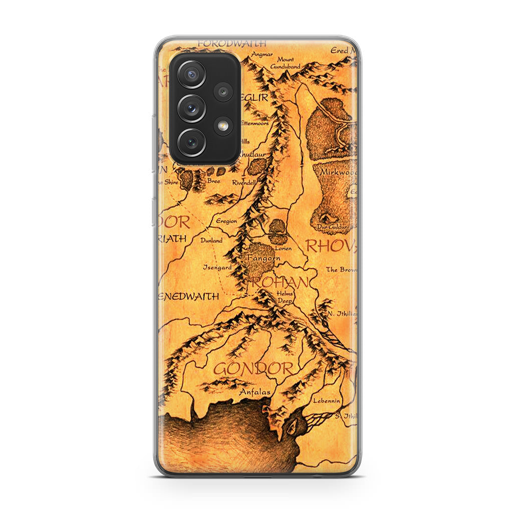 Middle Earth Map Hobbit Galaxy A23 5G Case