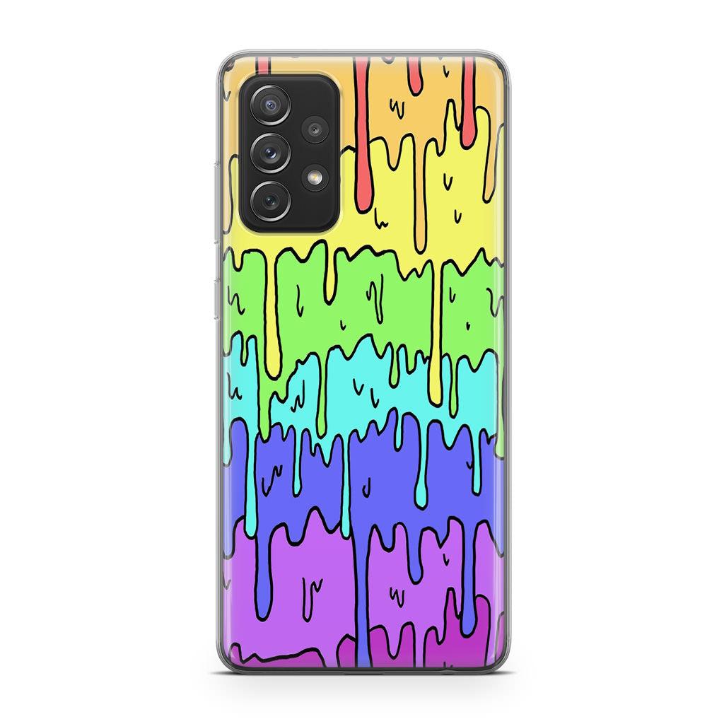 Pastel Kawaii Melting Rainbow Galaxy A32 / A52 / A72 Case
