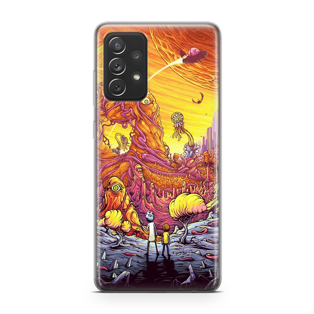 Rick And Morty Alien Planet Galaxy A53 5G Case