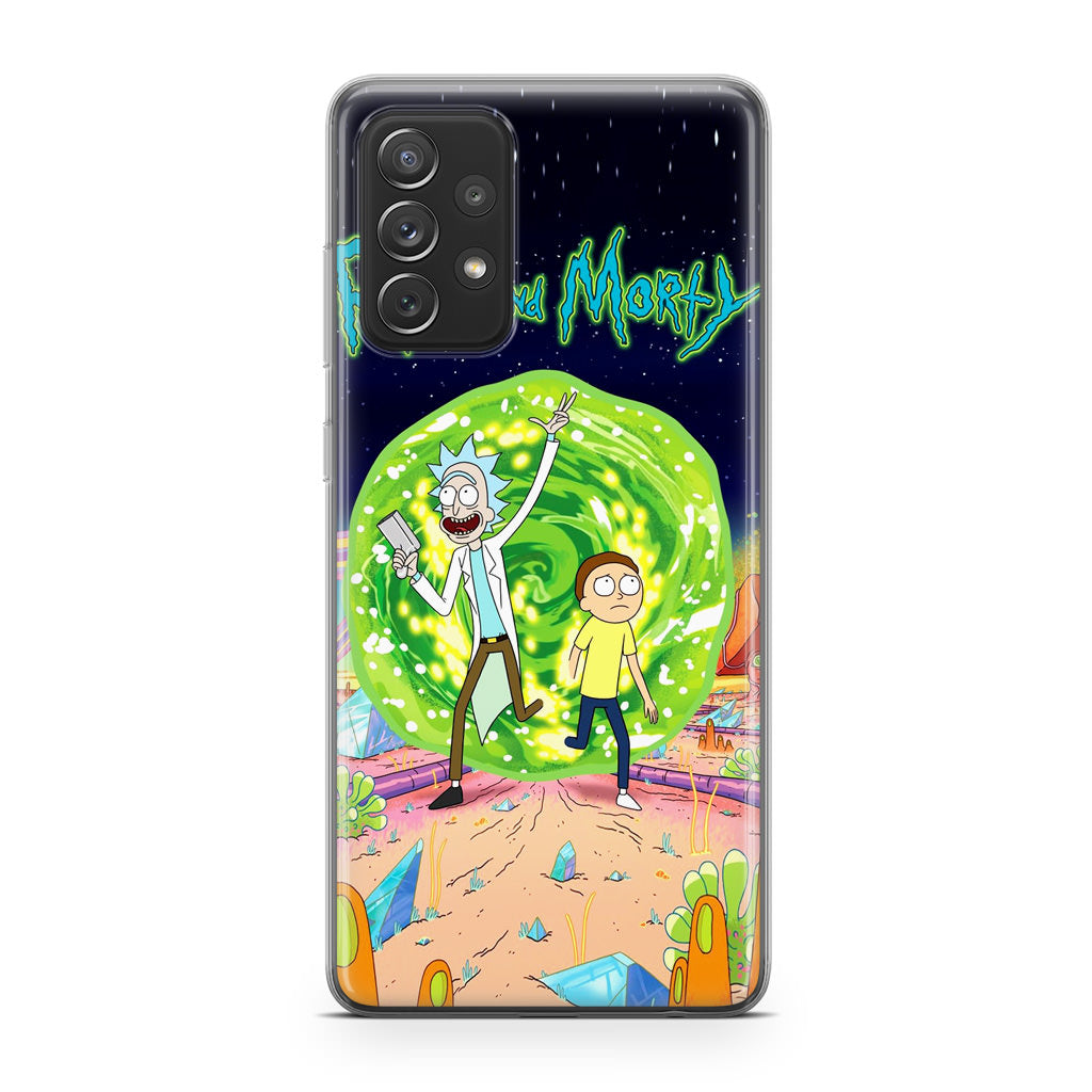 Rick And Morty Portal Gun Galaxy A32 / A52 / A72 Case