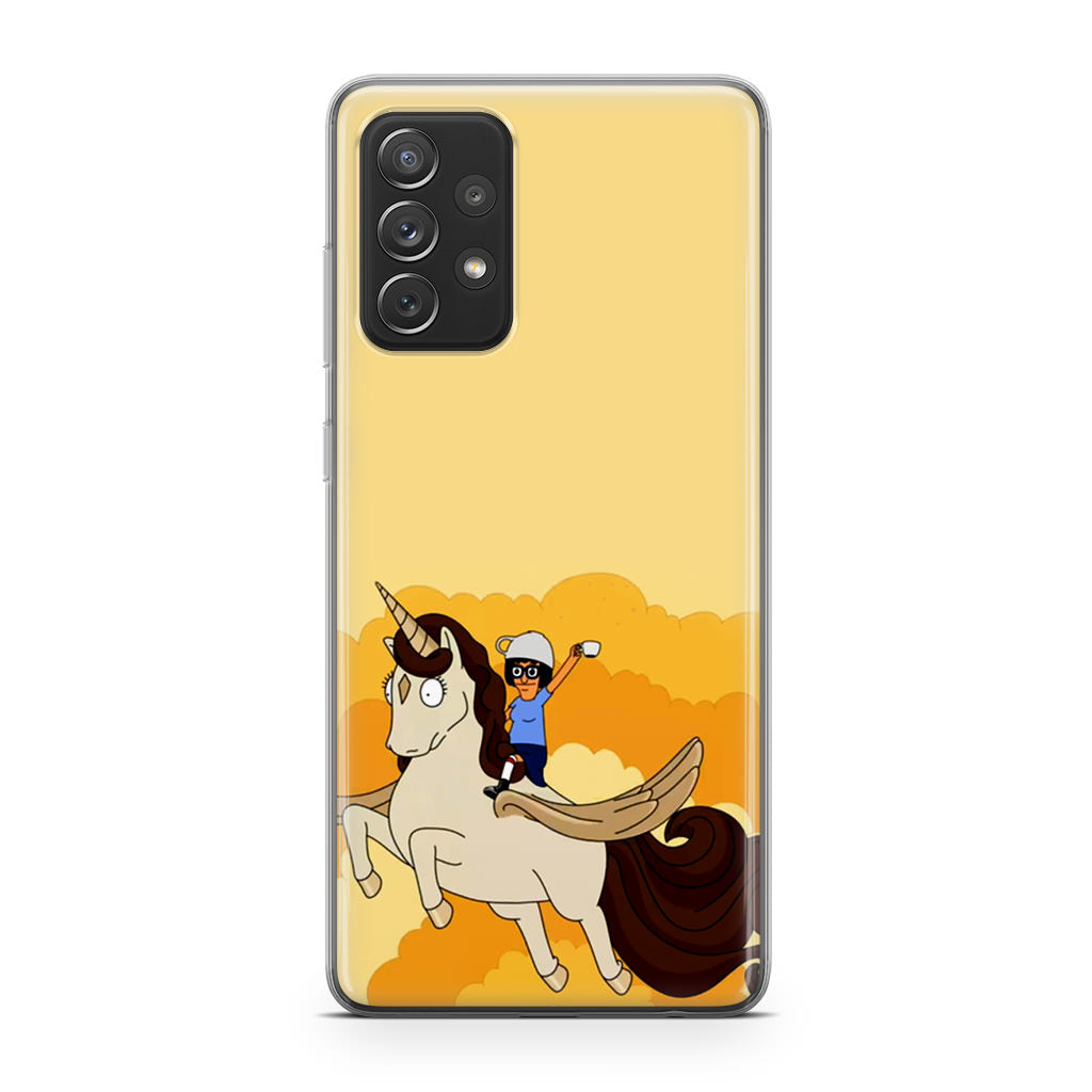 Tina Belcher And Unicorn Galaxy A32 / A52 / A72 Case