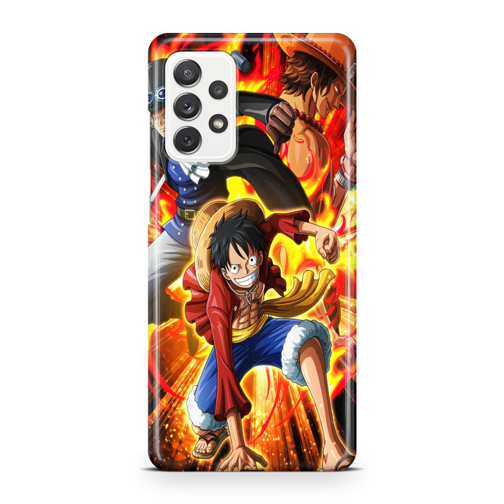 Ace Sabo Luffy Brotherhood Galaxy A32 / A52 / A72 Case