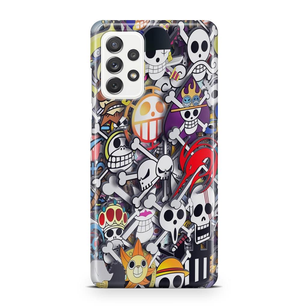 All Pirate Symbols One Piece Galaxy A32 / A52 / A72 Case