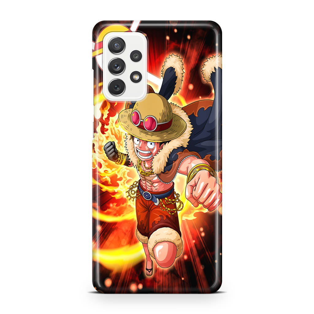 Luffy Red Hawk Punch Galaxy A32 / A52 / A72 Case