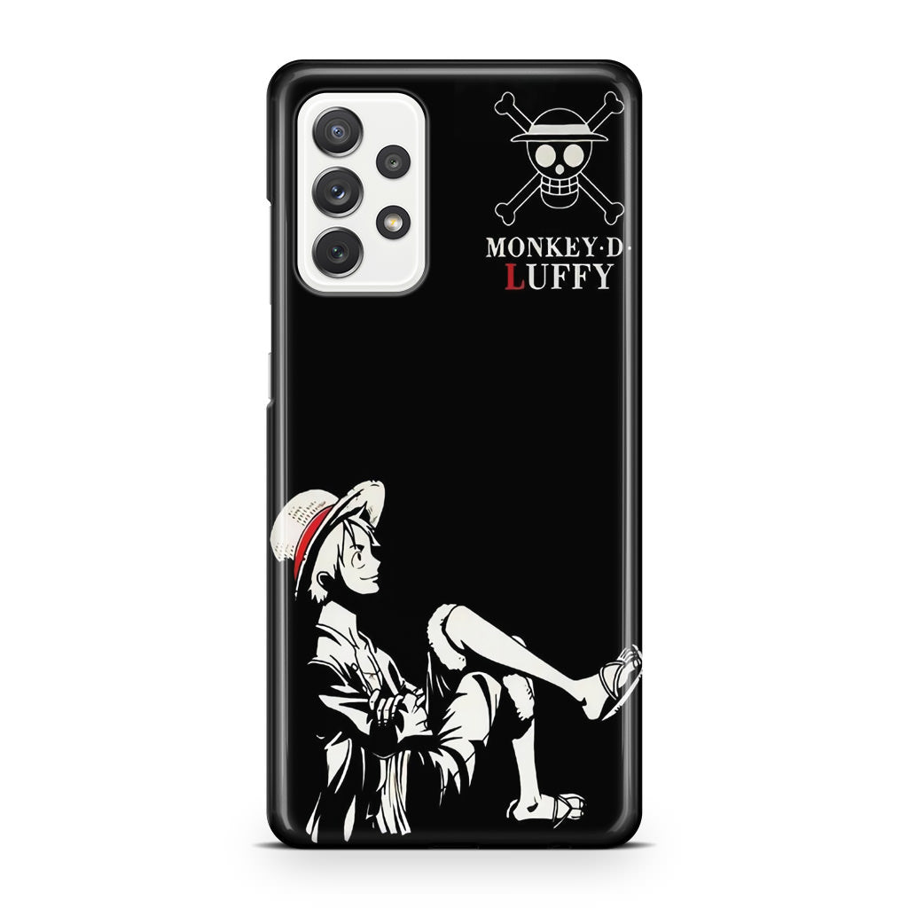 Monkey D Luffy Black And White Galaxy A32 / A52 / A72 Case