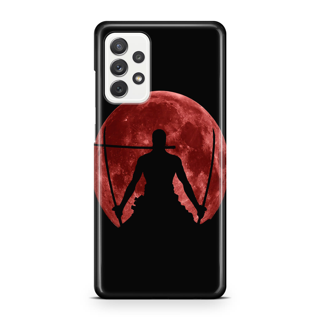 Silhouette Of Zoro In Santoryu Mode Galaxy A32 / A52 / A72 Case