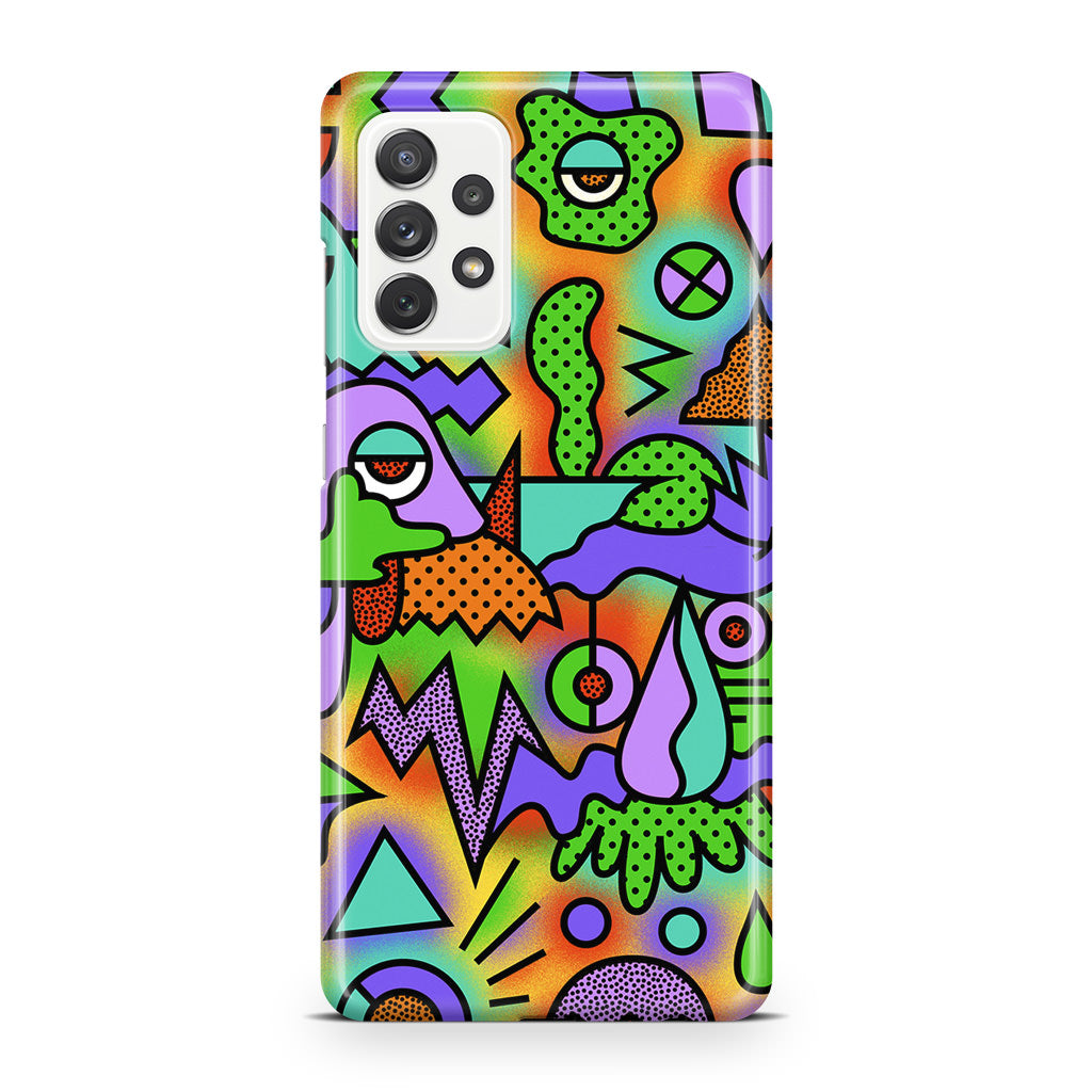 Abstract Colorful Doodle Art Galaxy A32 / A52 / A72 Case