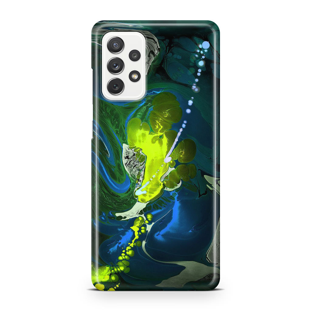 Abstract Green Blue Art Galaxy A32 / A52 / A72 Case