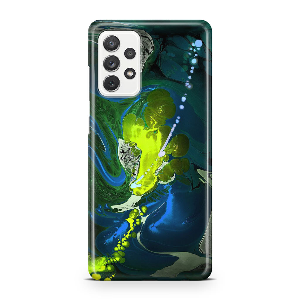 Abstract Green Blue Art Galaxy A23 5G Case