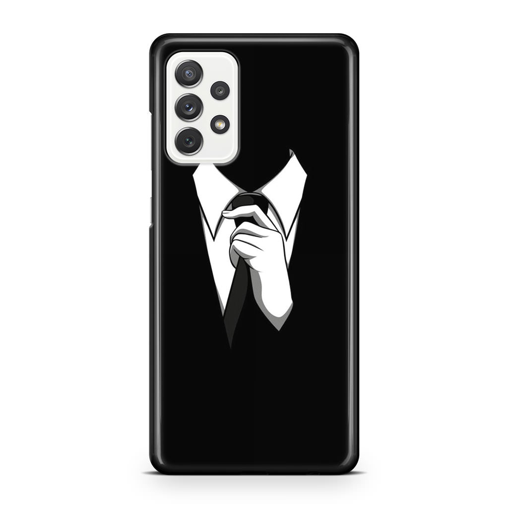 Anonymous Black White Tie Galaxy A32 / A52 / A72 Case