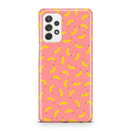 Bananas Fruit Pattern Pink Galaxy A32 / A52 / A72 Case