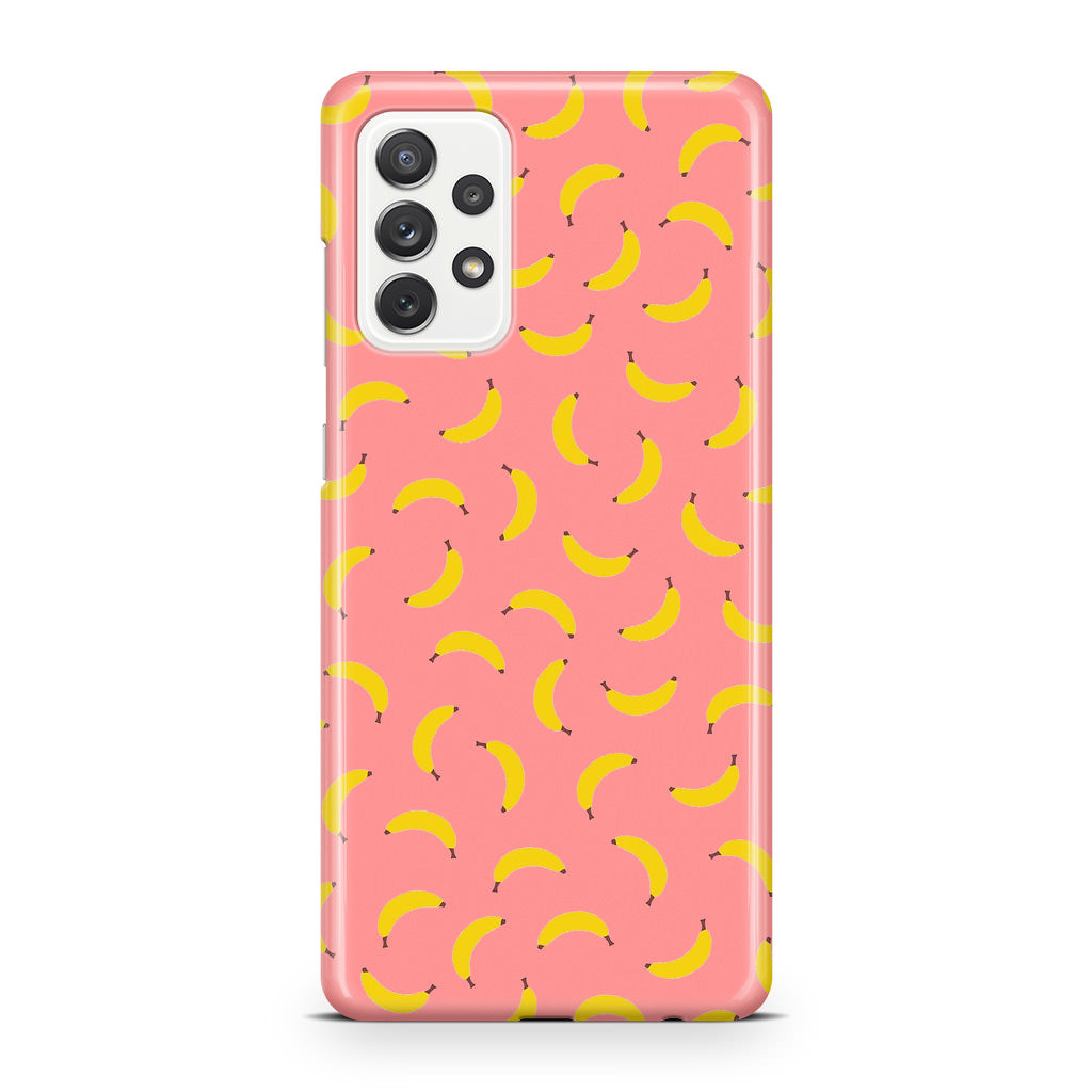 Bananas Fruit Pattern Pink Galaxy A32 / A52 / A72 Case