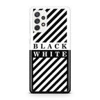 Black White Stripes Galaxy A23 5G Case