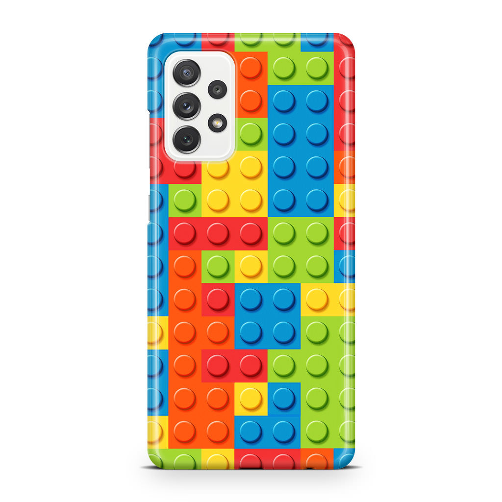 Blocks Rainbow Pattern Galaxy A32 / A52 / A72 Case