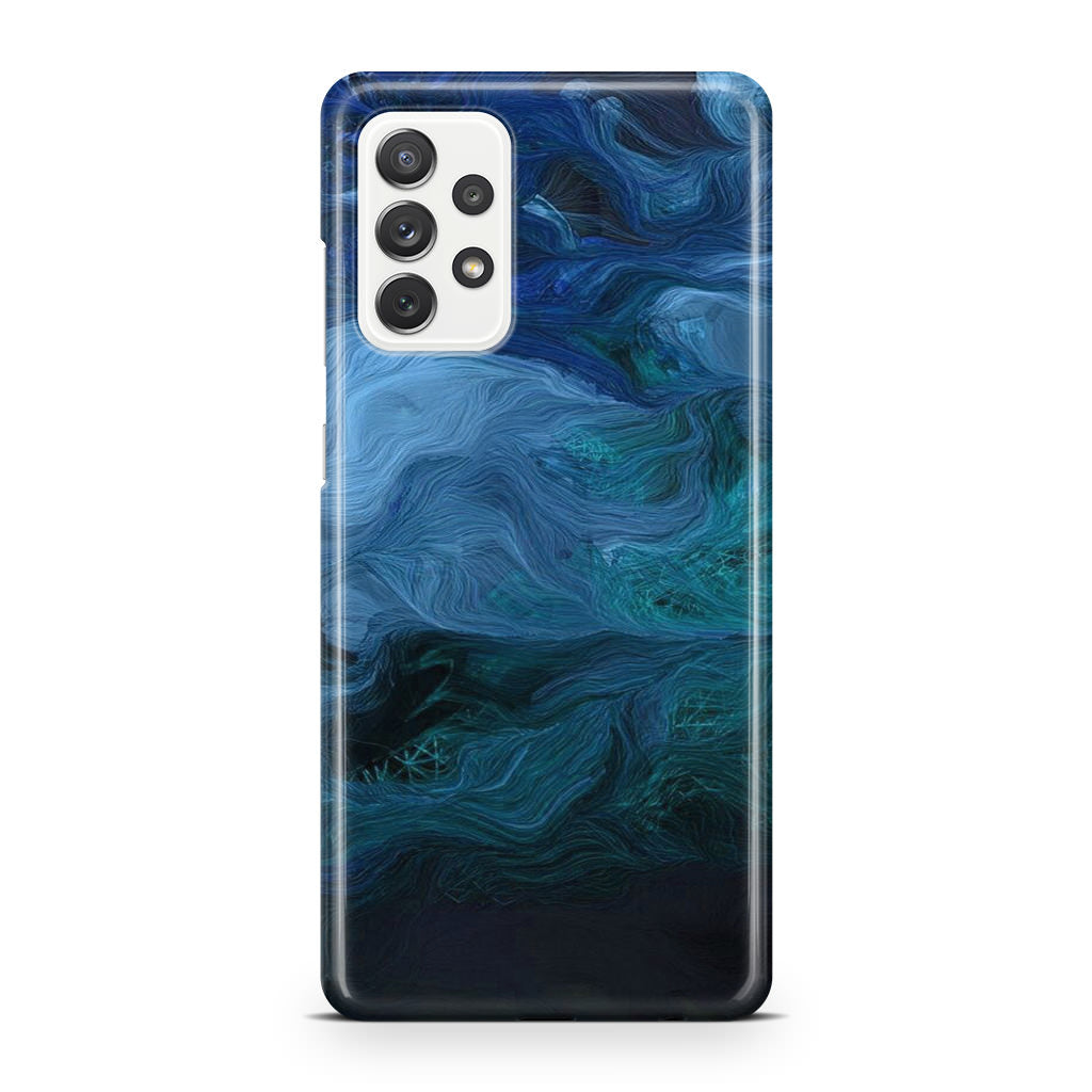 Blue Abstract Art Galaxy A32 / A52 / A72 Case