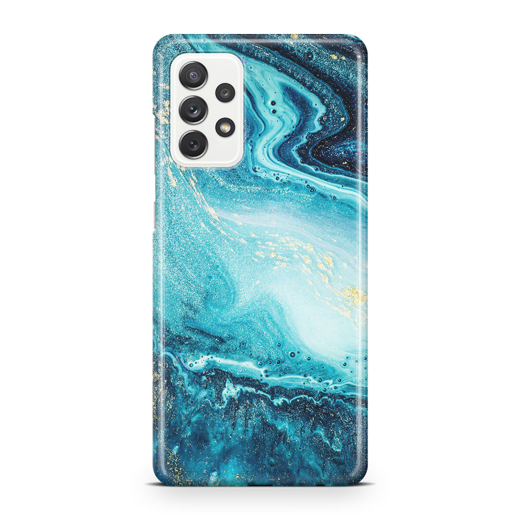 Blue Water Glitter Galaxy A32 / A52 / A72 Case