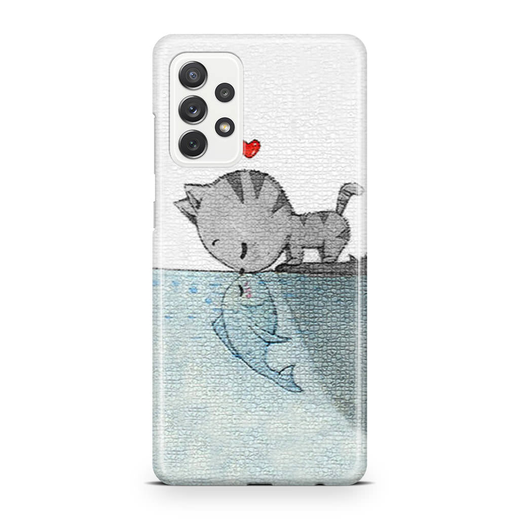 Cat Fish Kisses Galaxy A32 / A52 / A72 Case