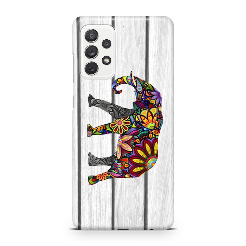 Colorful Elephant Flower Galaxy A32 / A52 / A72 Case