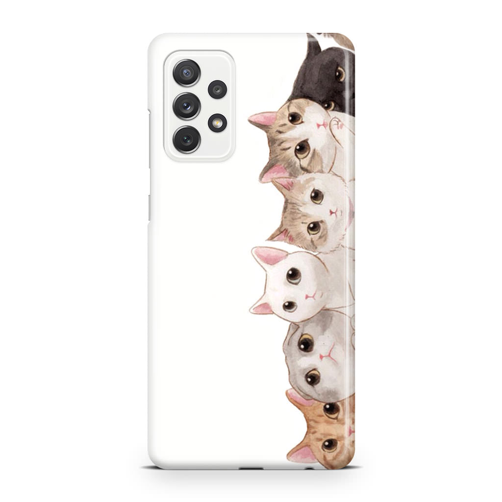 Cute Cats Vertical Galaxy A32 / A52 / A72 Case