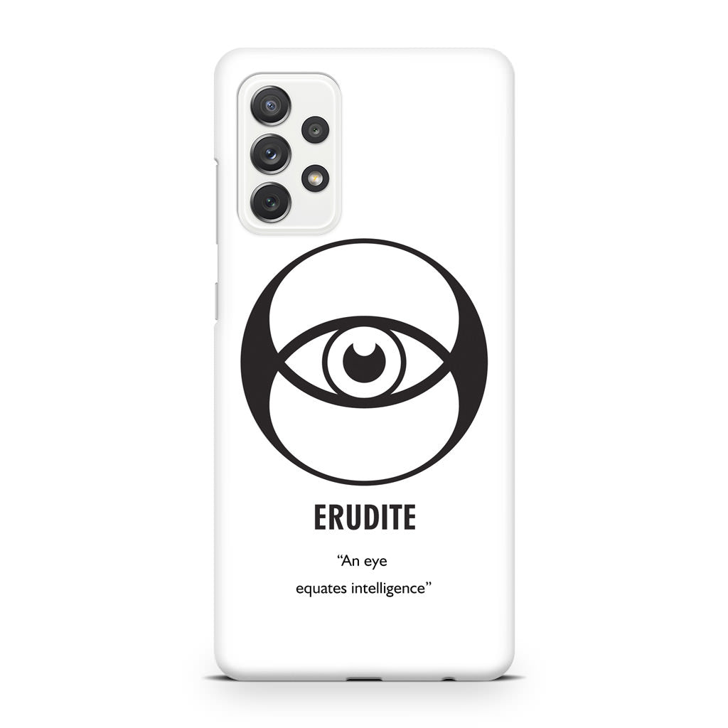 Erudite Divergent Faction Galaxy A32 / A52 / A72 Case