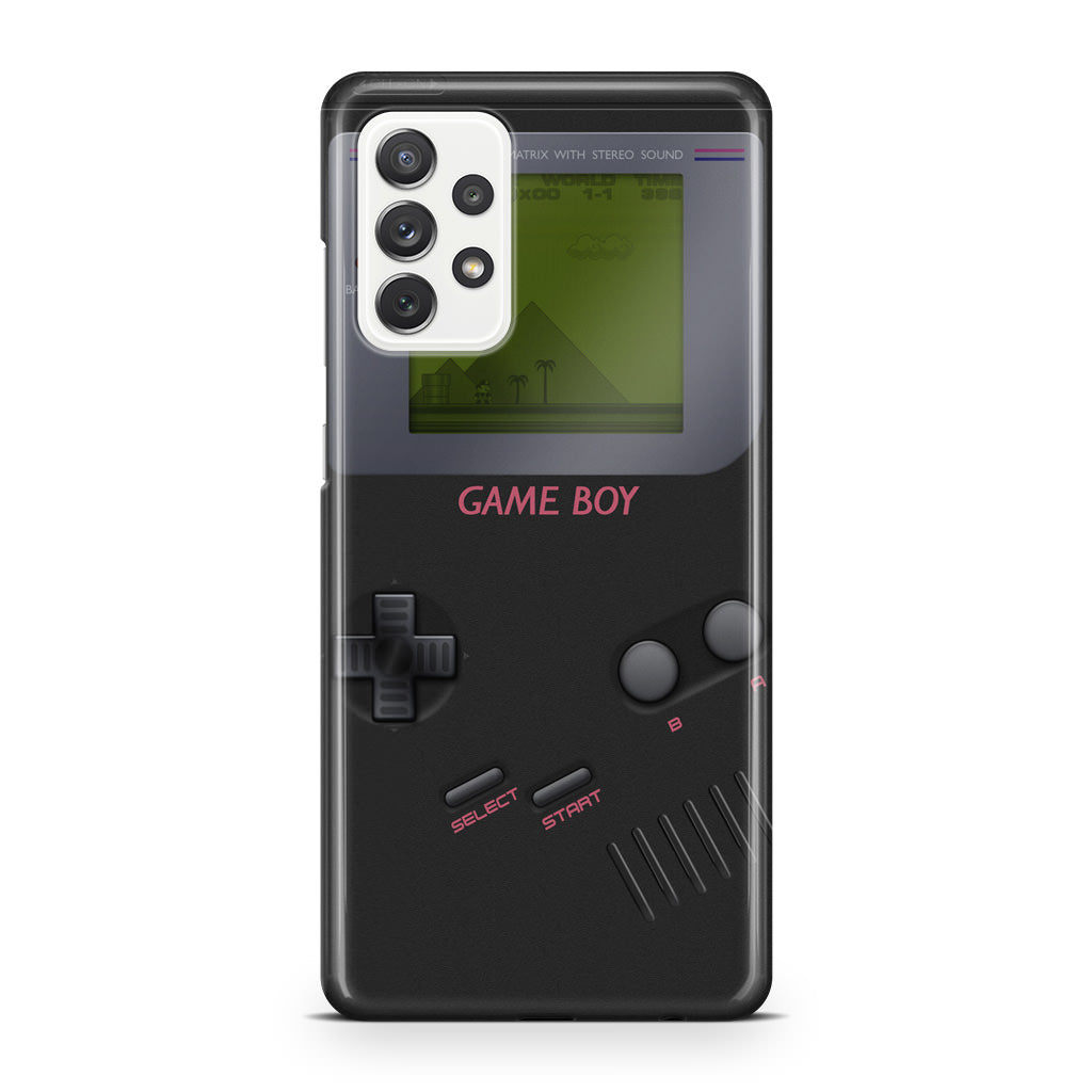 Game Boy Black Model Galaxy A32 / A52 / A72 Case