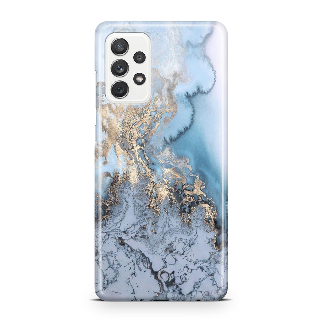 Golden Azure Marble Galaxy A32 / A52 / A72 Case