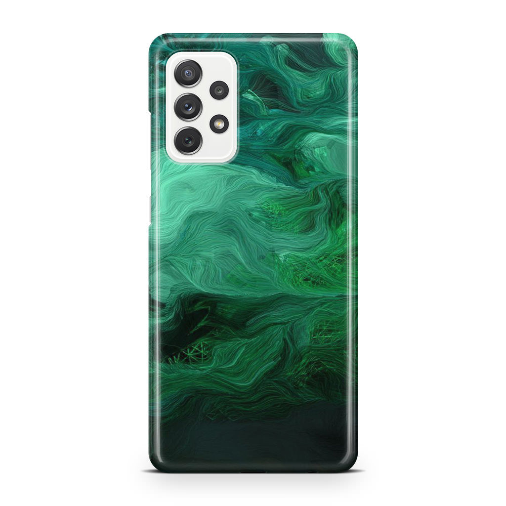 Green Abstract Art Galaxy A32 / A52 / A72 Case