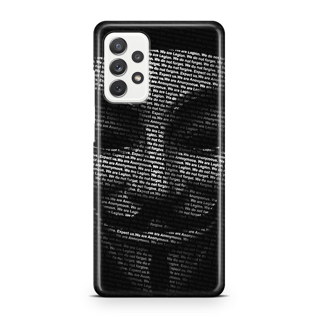 Guy Fawkes Mask Anonymous Galaxy A32 / A52 / A72 Case