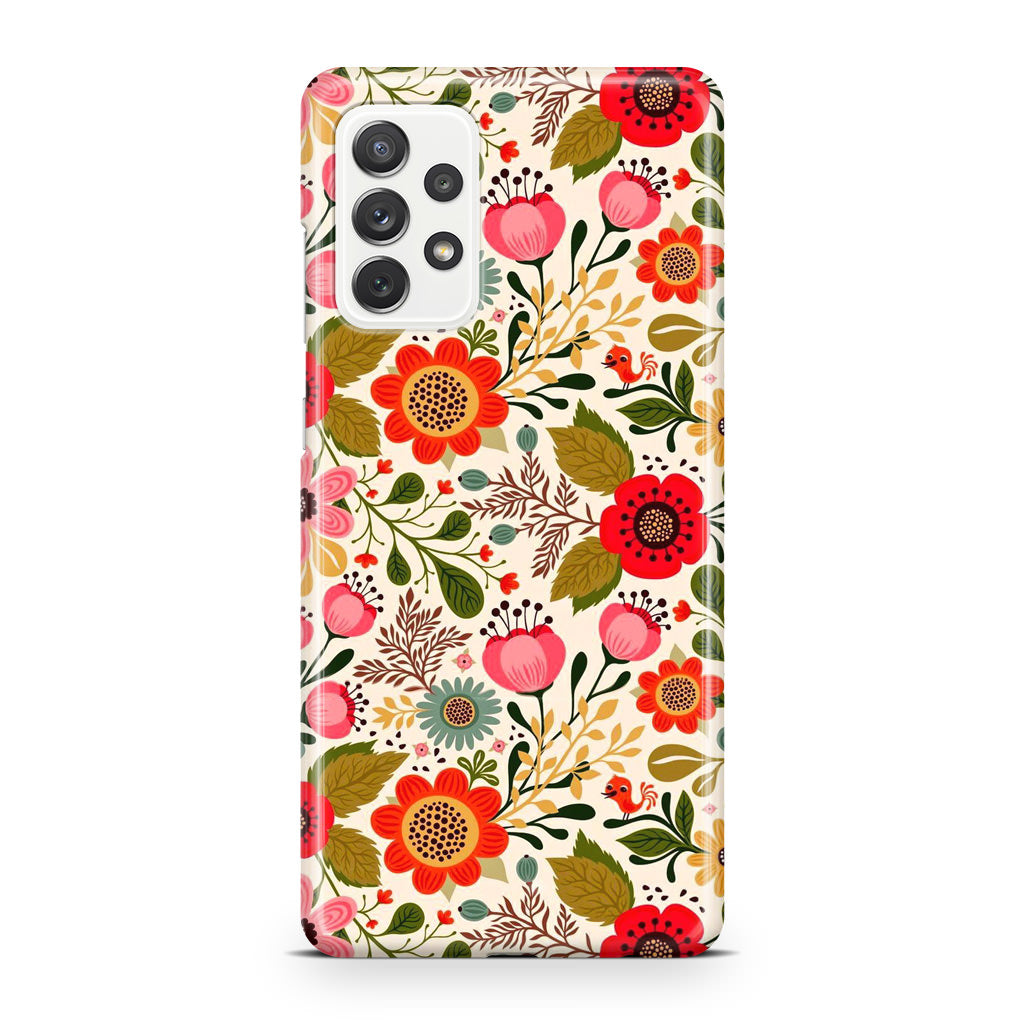 Hello Spring Pattern Galaxy A32 / A52 / A72 Case