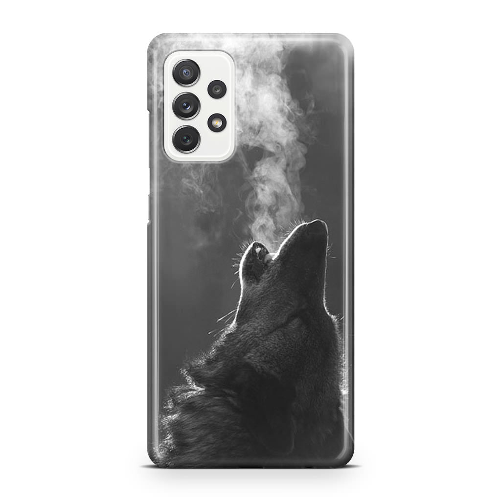 Howling Wolves Black and White Galaxy A32 / A52 / A72 Case