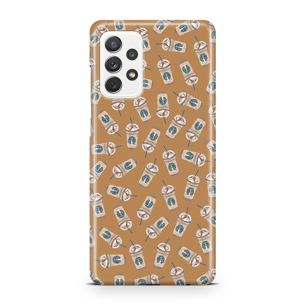 Iced Cappuccinos Lover Pattern Galaxy A32 / A52 / A72 Case