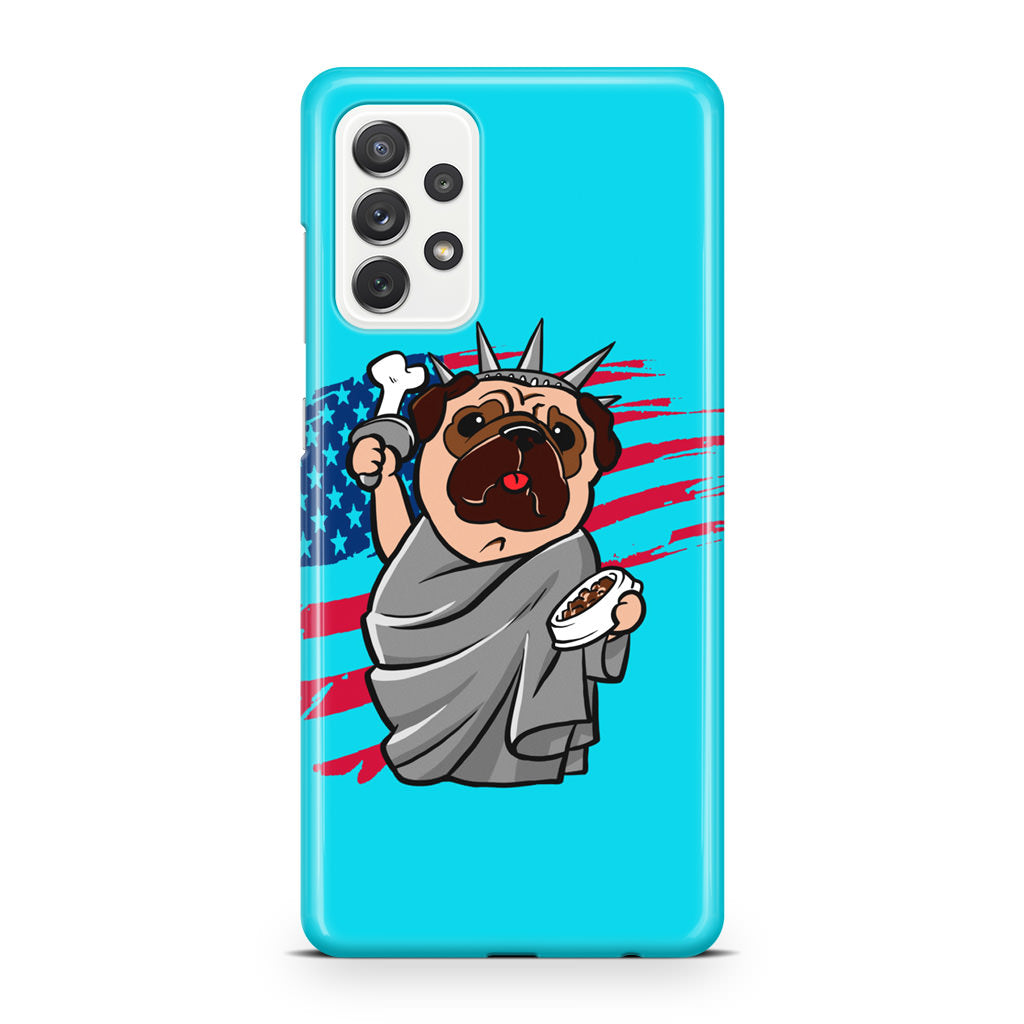 Independence Day Pug Galaxy A32 / A52 / A72 Case