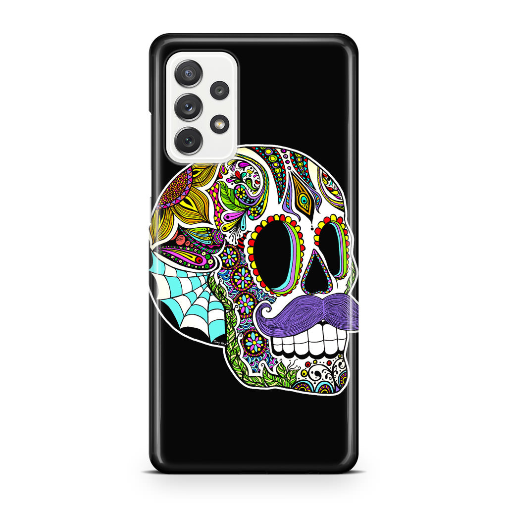 Mustache Sugar Skull Galaxy A32 / A52 / A72 Case