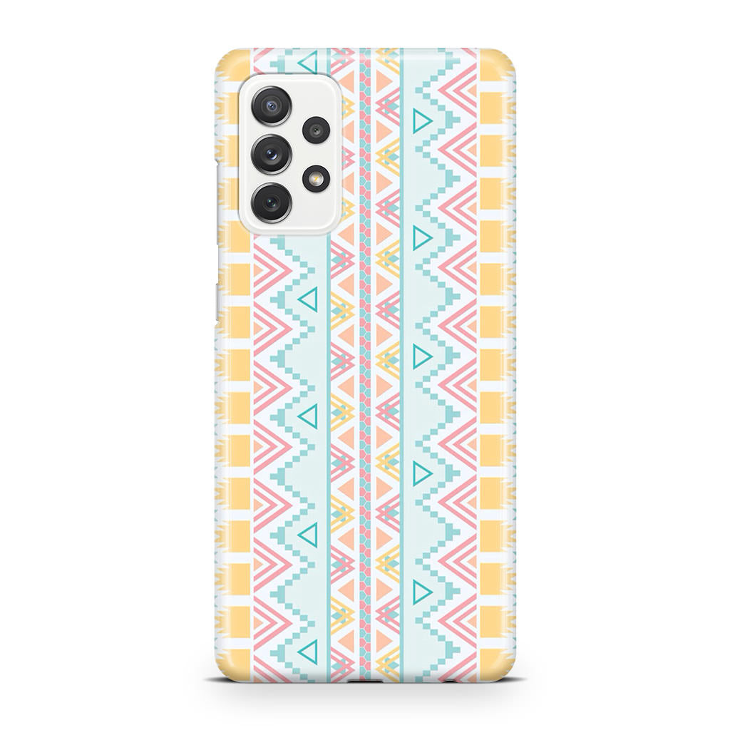 Peach Aztec Pattern Galaxy A23 5G Case