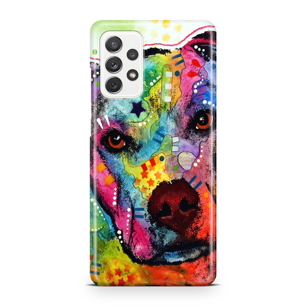 Pitbull Love Painting Galaxy A32 / A52 / A72 Case