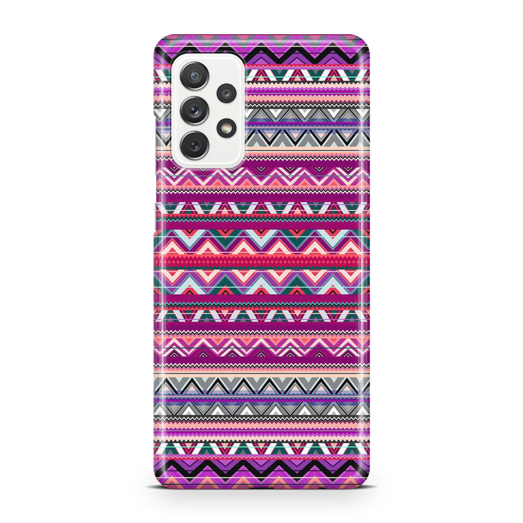 Purple Aztec Art Galaxy A32 / A52 / A72 Case