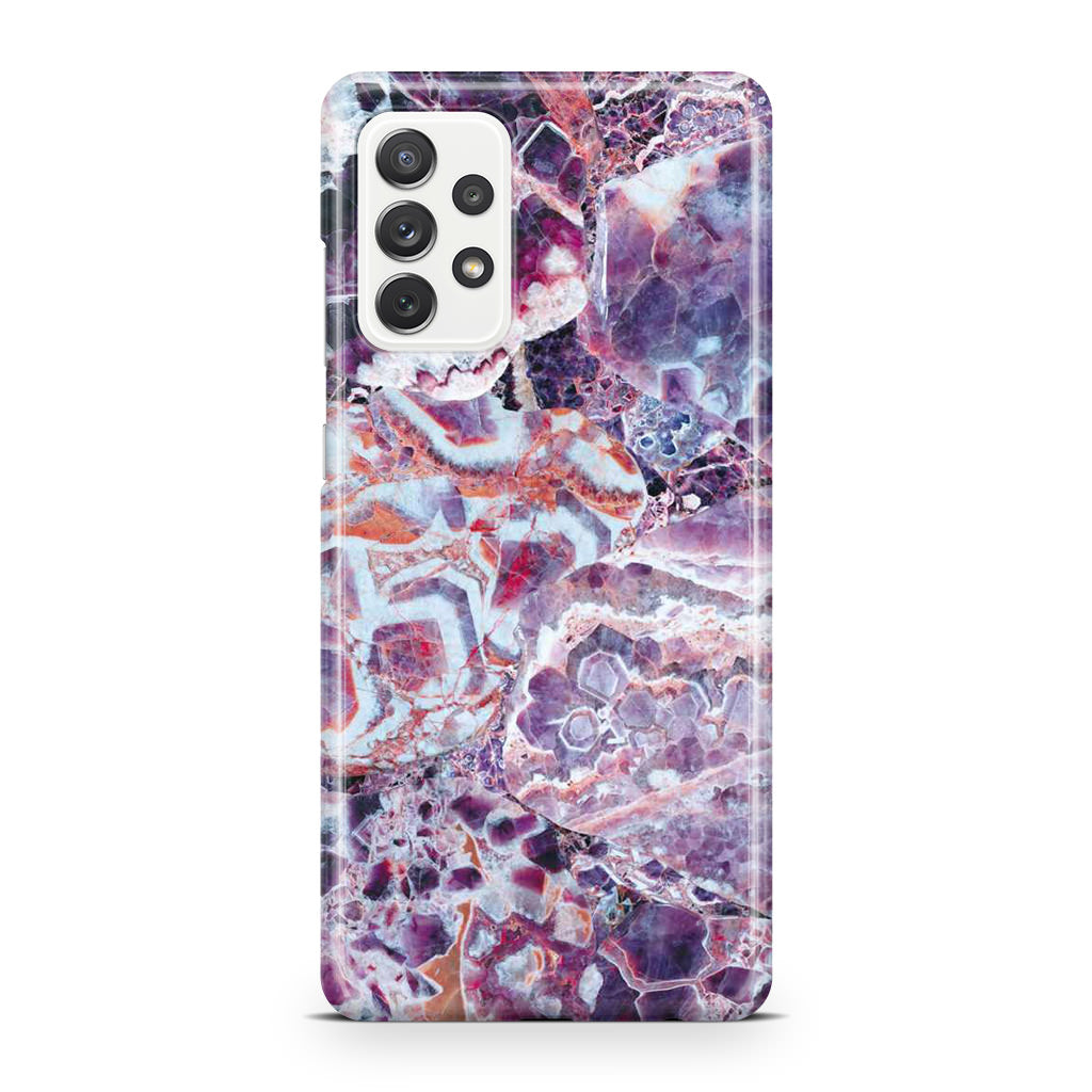 Purple Marble Galaxy A32 / A52 / A72 Case