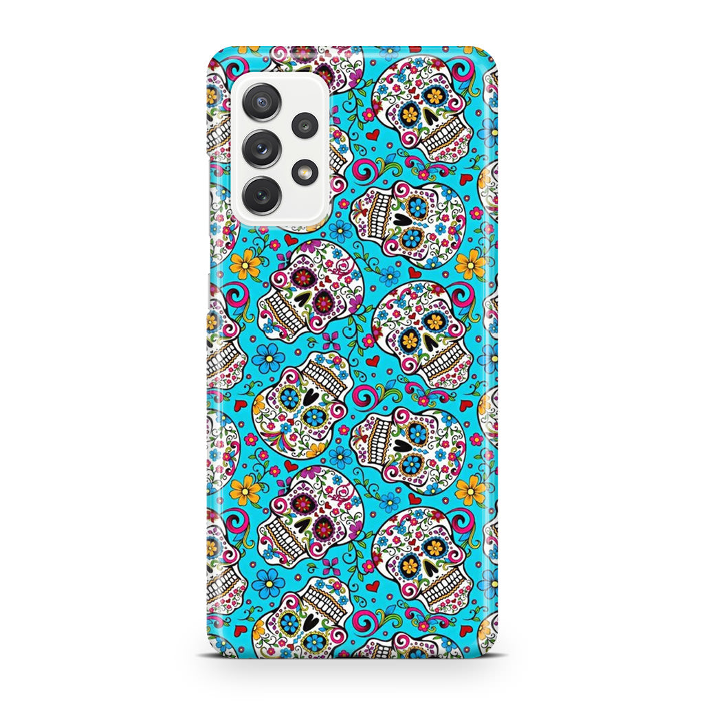 Skull Floral Sugar Galaxy A32 / A52 / A72 Case