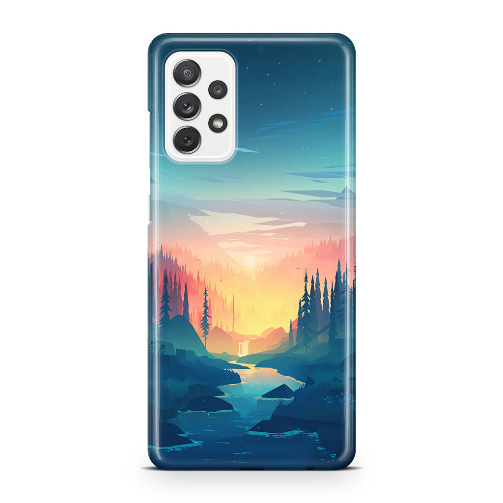 Sunset at The River Galaxy A32 / A52 / A72 Case