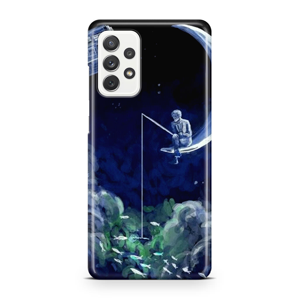Tardis Walking To The Moon Galaxy A23 5G Case
