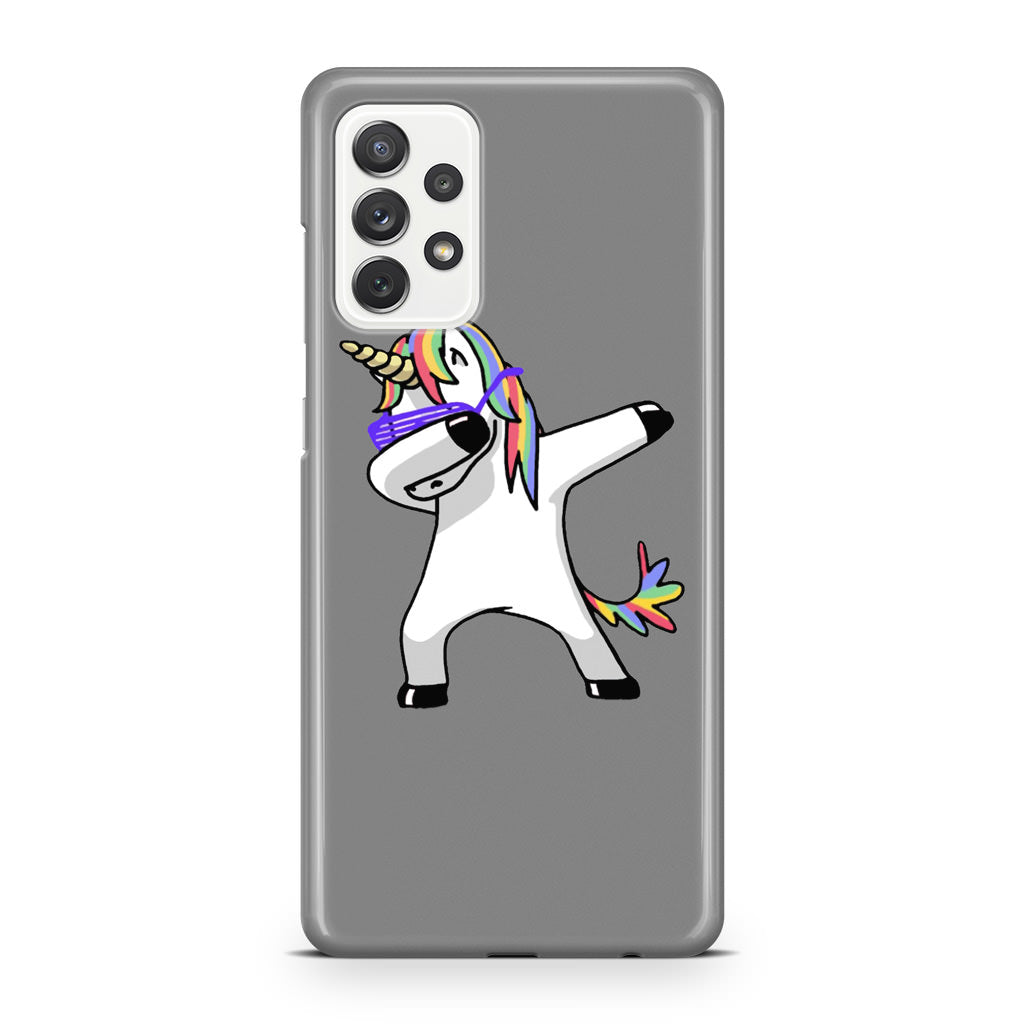 Unicorn Dabbing Grey Galaxy A32 / A52 / A72 Case