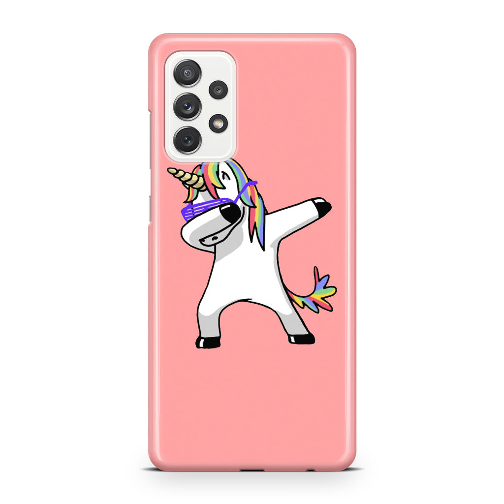 Unicorn Dabbing Pink Galaxy A32 / A52 / A72 Case