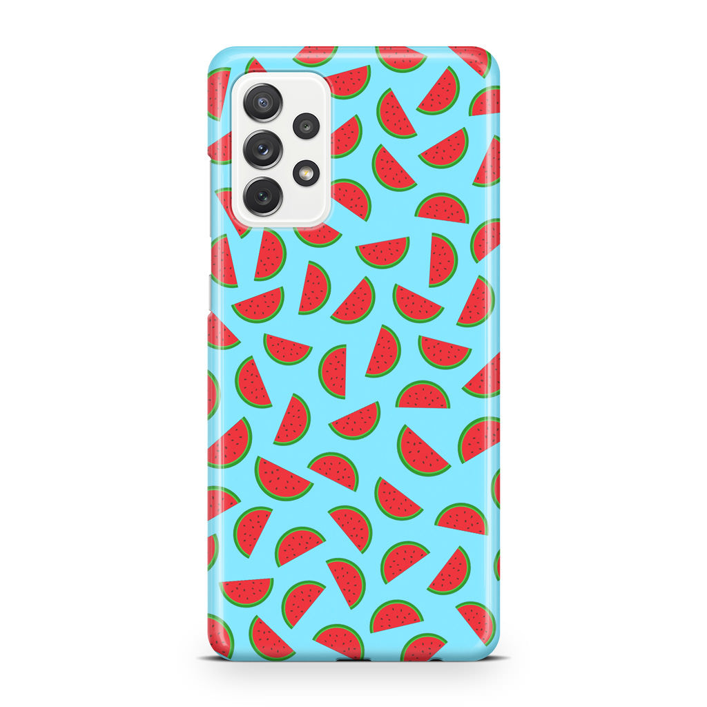 Watermelon Fruit Pattern Blue Galaxy A23 5G Case