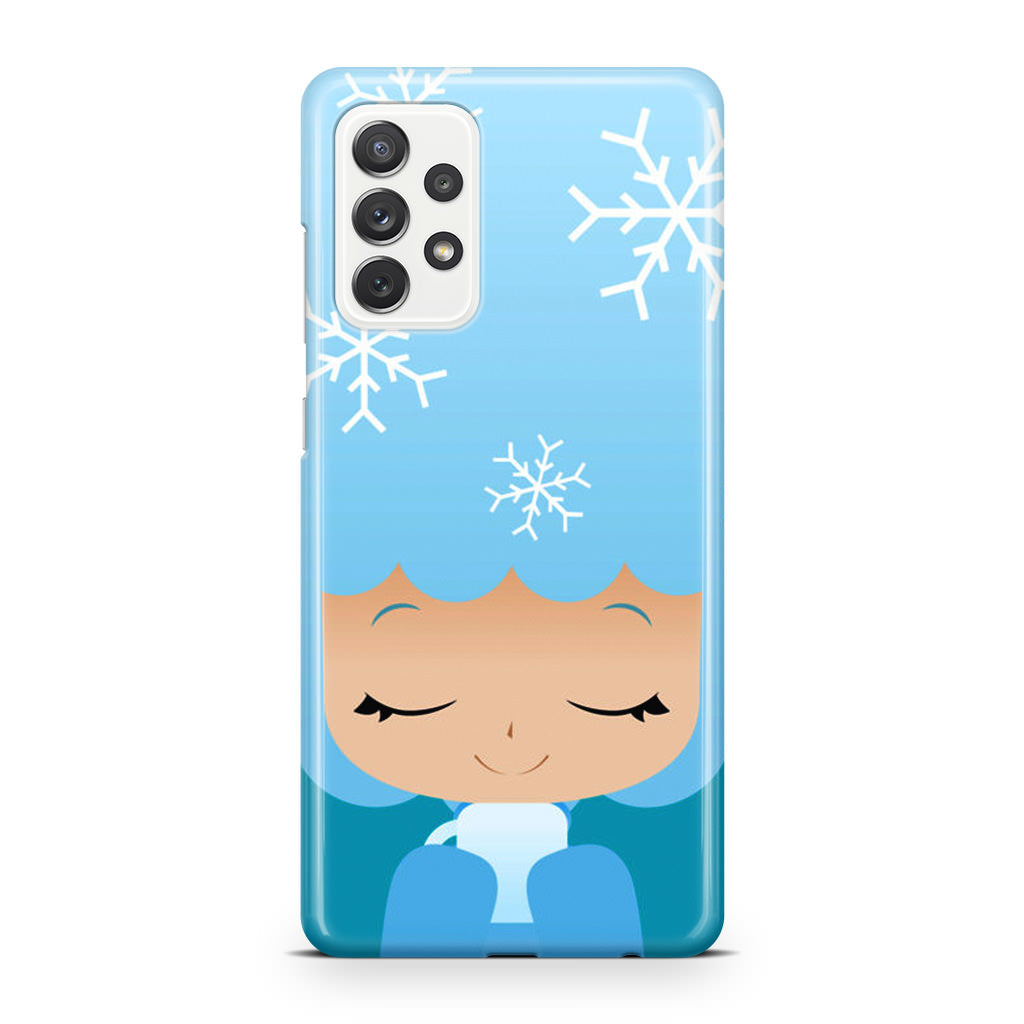 Winter Afro Girl Galaxy A32 / A52 / A72 Case